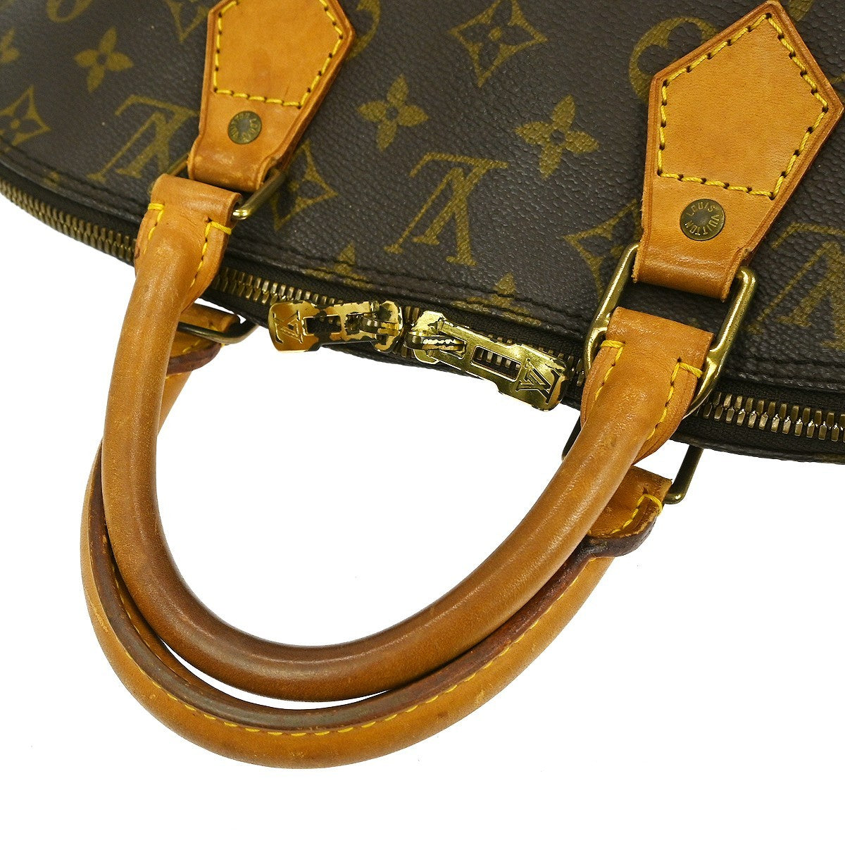 Louis Vuitton Alma Handbag Monogram Canvas, BROWN, CANVAS, Handbag