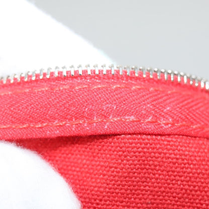 Hermes Bora Bora Pouch Toile, PINK, CANVAS, Clutche & pouche