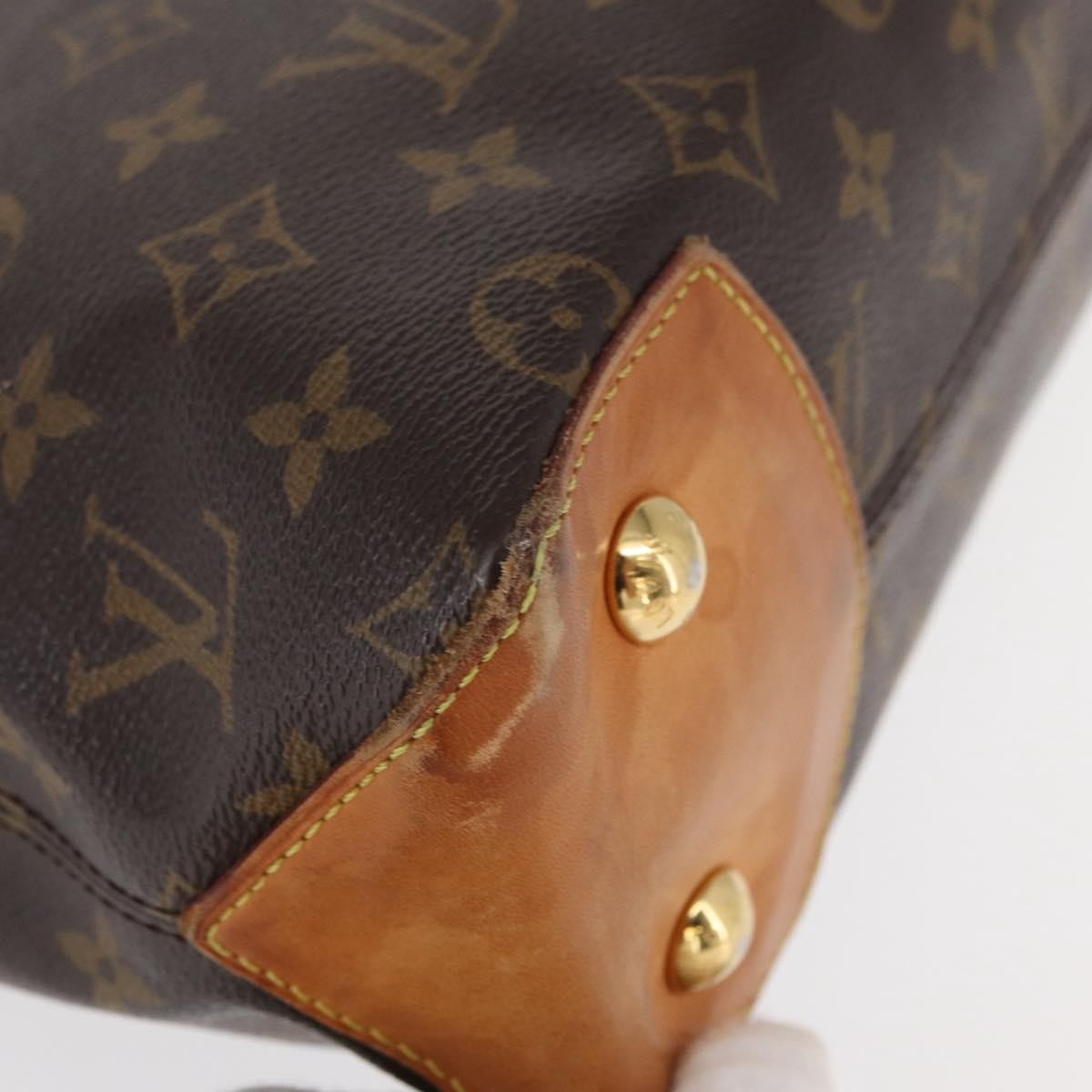 Louis Vuitton Wilshire Handbag Monogram Canvas, BROWN, CANVAS, Handbag