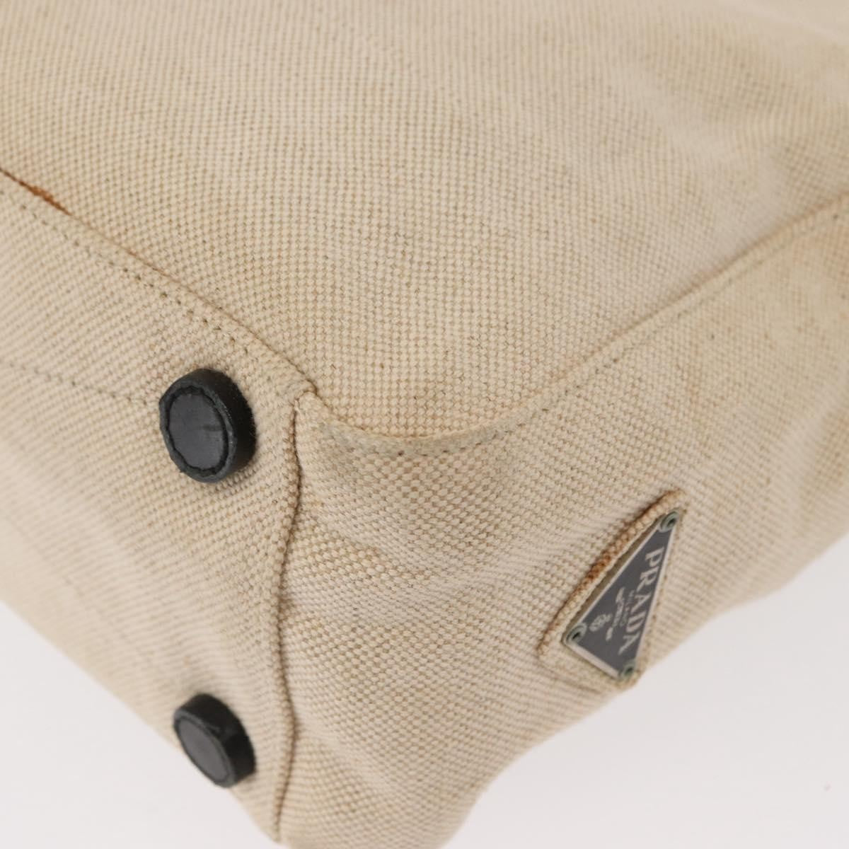 Prada Vintage Handbag Canvas, BEIGE, CANVAS, Handbag