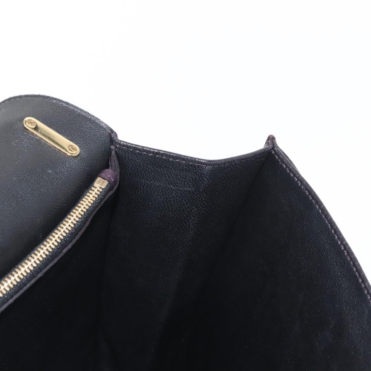 Salvatore Ferragamo Gancini Shoulder Bag Leather, PURPLE, LEATHER, Shoulder bag