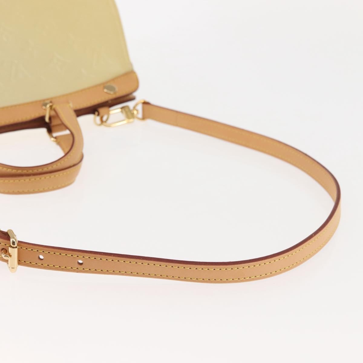 Louis Vuitton Brea Handbag Monogram Vernis, BEIGE, PATENT_LEATHER, Handbag