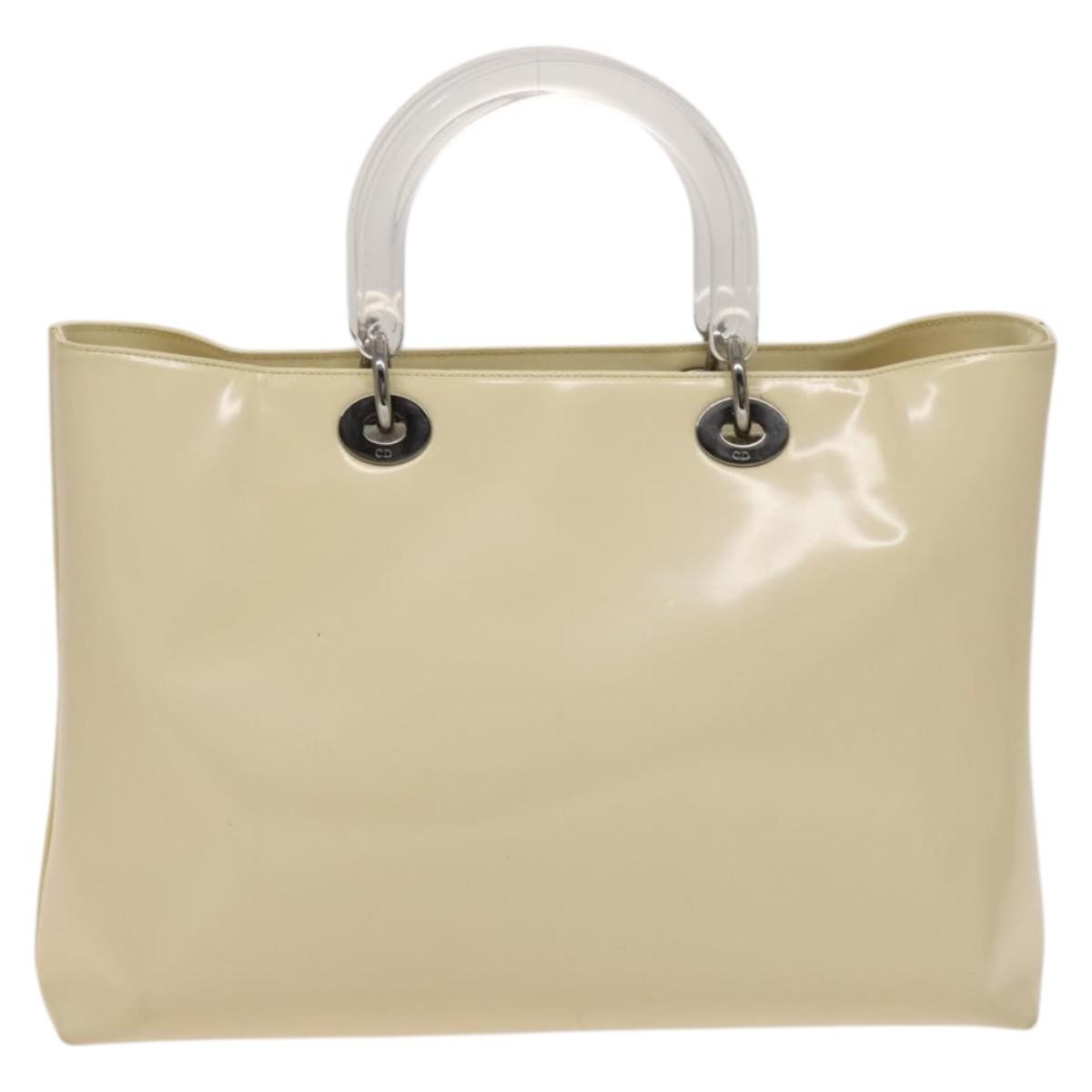 Christian Dior Vintage Lady Dior Patent Patent leather, BEIGE, PATENT_LEATHER, Handbag