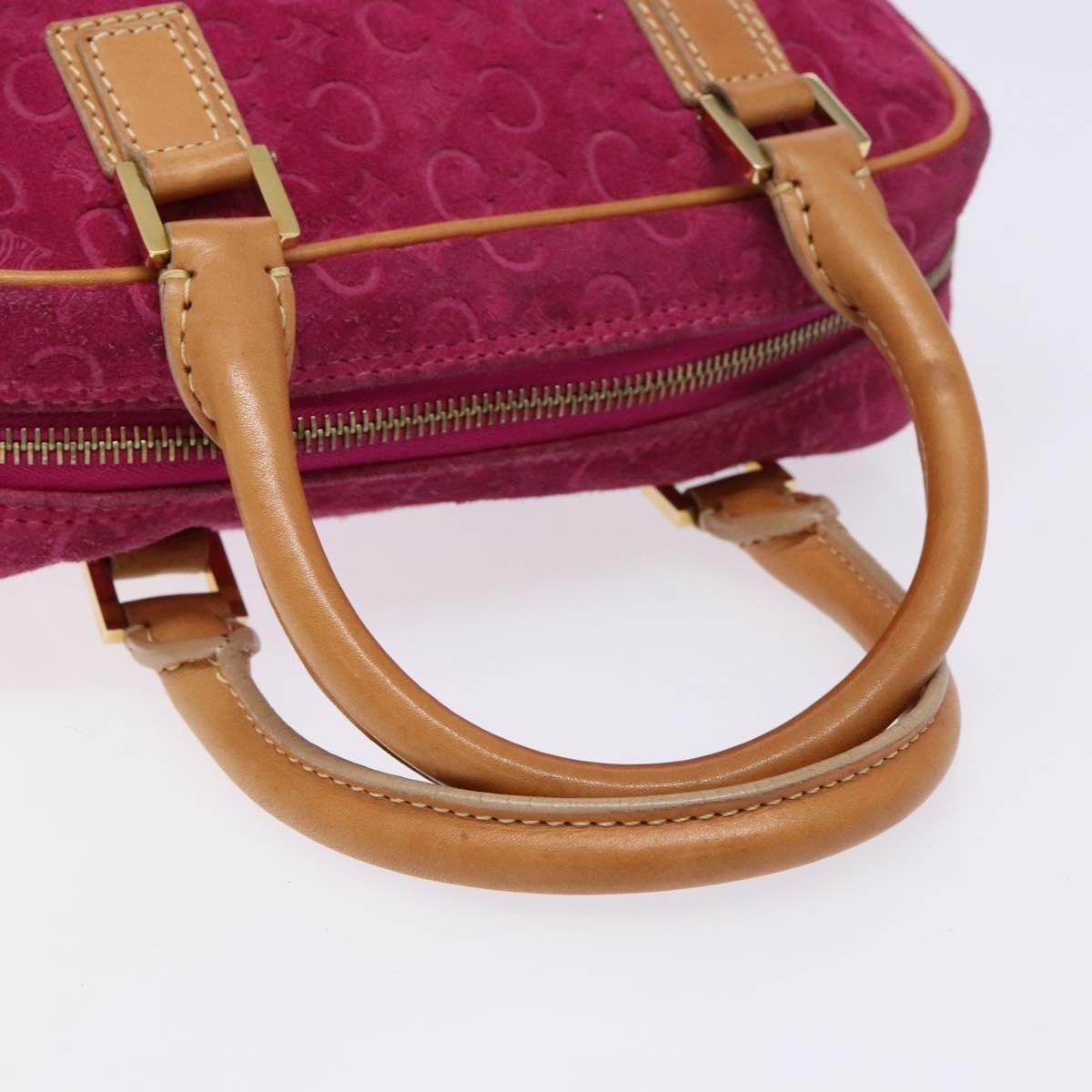 Celine Vintage Macadam Handbag C Macadam Suede, PURPLE, SUEDE, Handbag