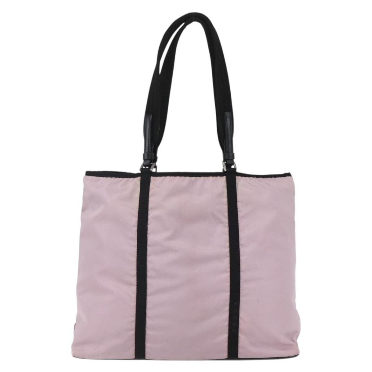 Prada Vintage Tote Tessuto, PINK, NYLON, Tote bag