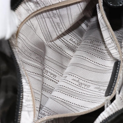 Salvatore Ferragamo Vintage Tote bag Patent Leather, BLACK, PATENT_LEATHER, Tote bag