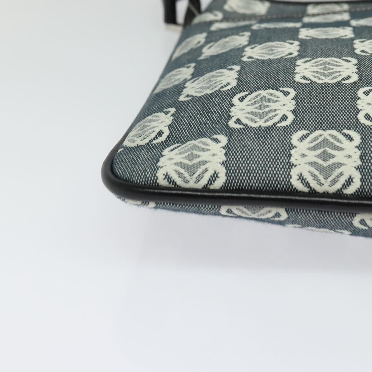 Loewe Anagram Shoulder Bag Canvas, GRAY, CANVAS, Shoulder bag