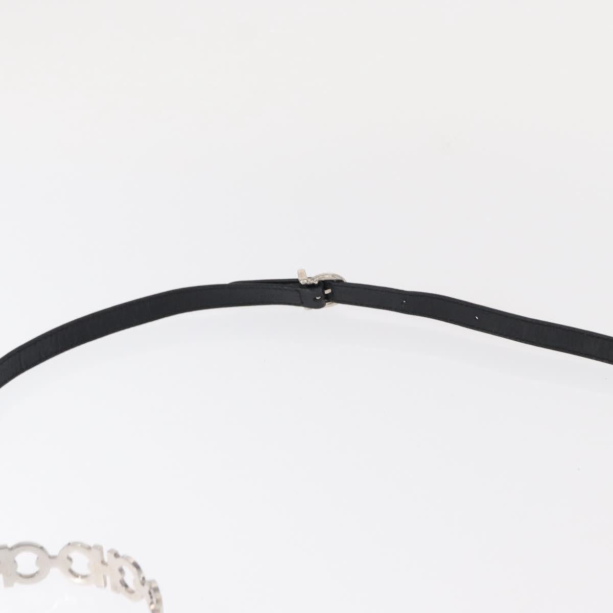 Salvatore Ferragamo Gancini handbag Leather, BLACK, LEATHER, Handbag