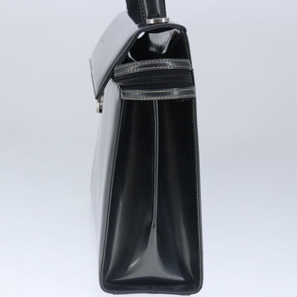 Salvatore Ferragamo Gancini handbag Leather, BLACK, LEATHER, Handbag