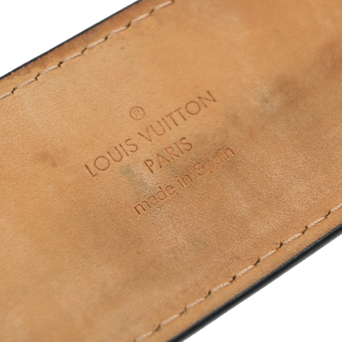 Louis Vuitton Travelling Requisites Belt Leather, BLACK, LEATHER, Belts