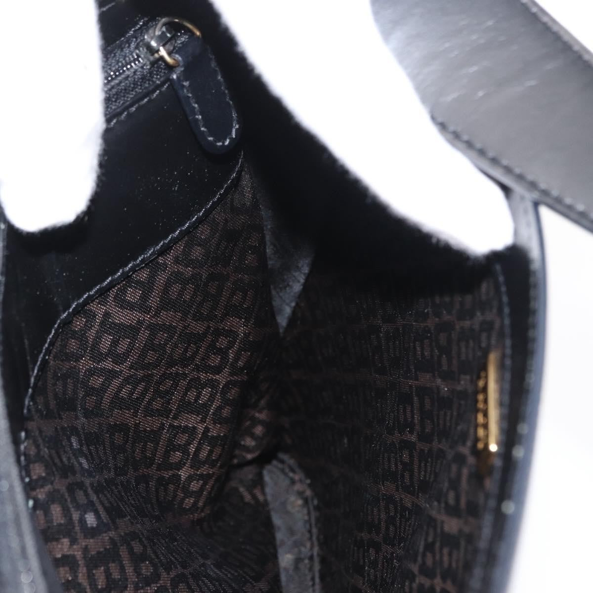 Bally Vintage Shoulder Bag Leather, BLACK, LEATHER, Shoulder bag