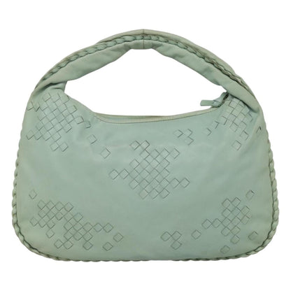 Bottega Veneta Veneta Hobo Lether with intrecciato detail, BLUE, LEATHER, Handbag