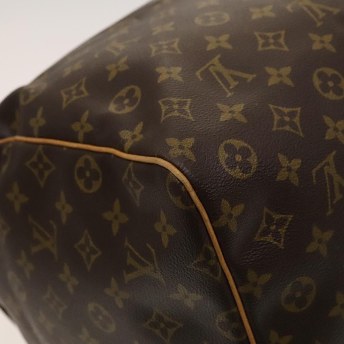 Louis Vuitton Keepall Bag Monogram Canvas, BROWN, CANVAS, Travel bag