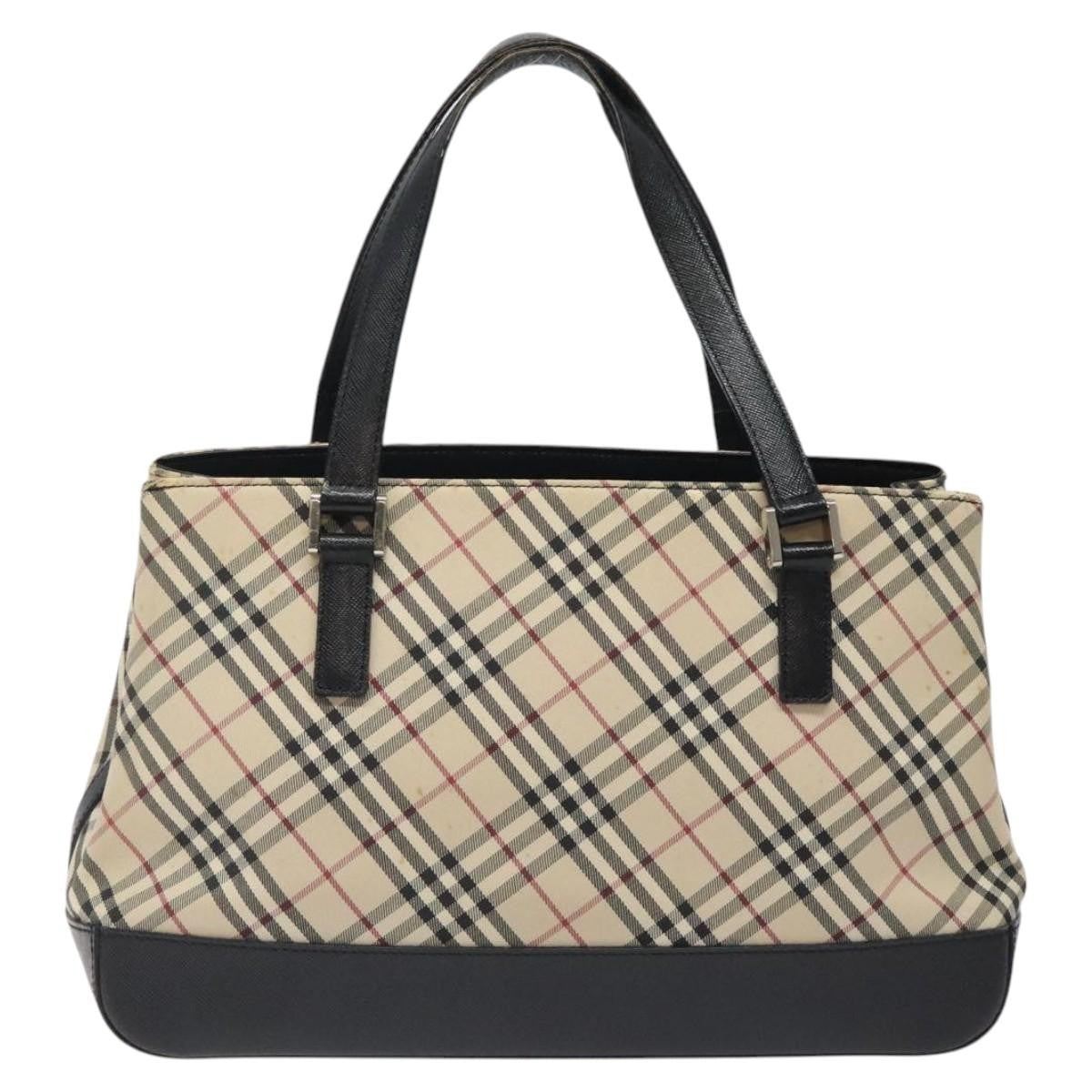 Burberry Nova Check Handbag Nova Check Canvas and leather, BEIGE, CANVAS, Handbag