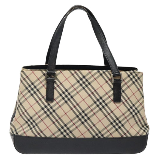 Burberry Nova Check Handbag Nova Check Canvas and leather, BEIGE, CANVAS, Handbag