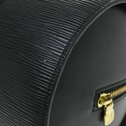 Louis Vuitton Soufflot Handbag Epi Leather, Black, Leather, Handbag