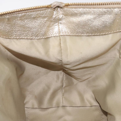 Salvatore Ferragamo Vintage Zip Tote Leather, GOLD, LEATHER, Tote bag