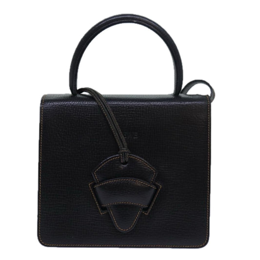 Loewe Barcelona Shoulder Bag Leather, BLACK, LEATHER, Handbag