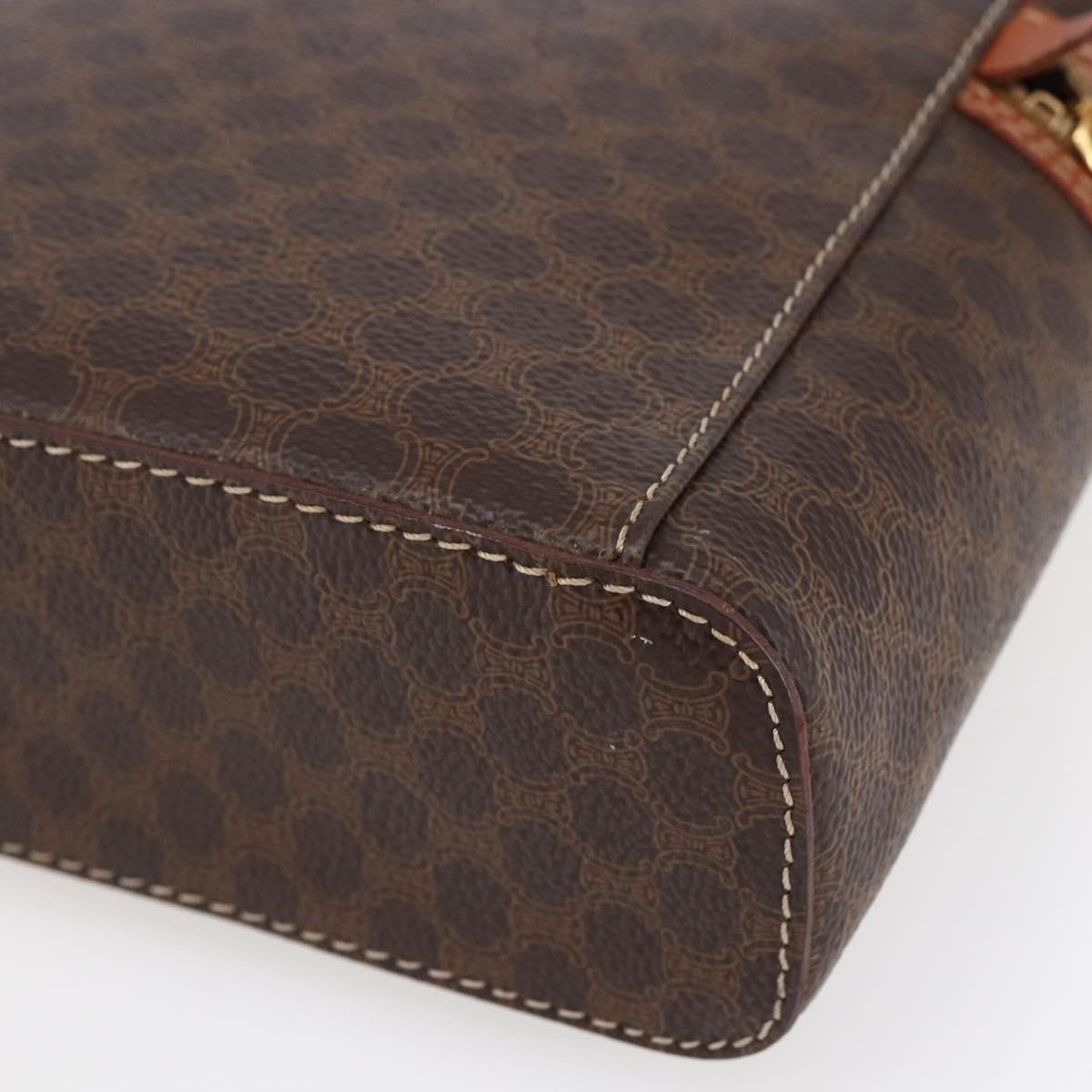 Celine Macadam Vanity Bag Canvas, BROWN, CANVAS, Travel bag