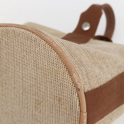 Hermes Saxo Handbag Toile, BEIGE, CANVAS, Handbag