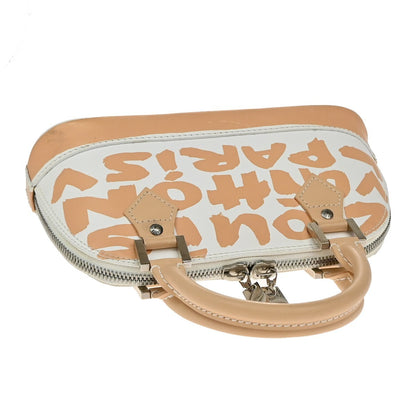 Louis Vuitton Alma Handbag Limited Edition Graffiti Leather, BEIGE, LEATHER, Handbag