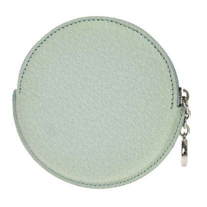 Bvlgari Coin Case Leather, BLUE, LEATHER, Wallets