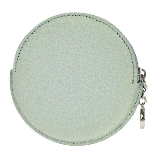 Bvlgari Coin Case Leather, BLUE, LEATHER, Wallets