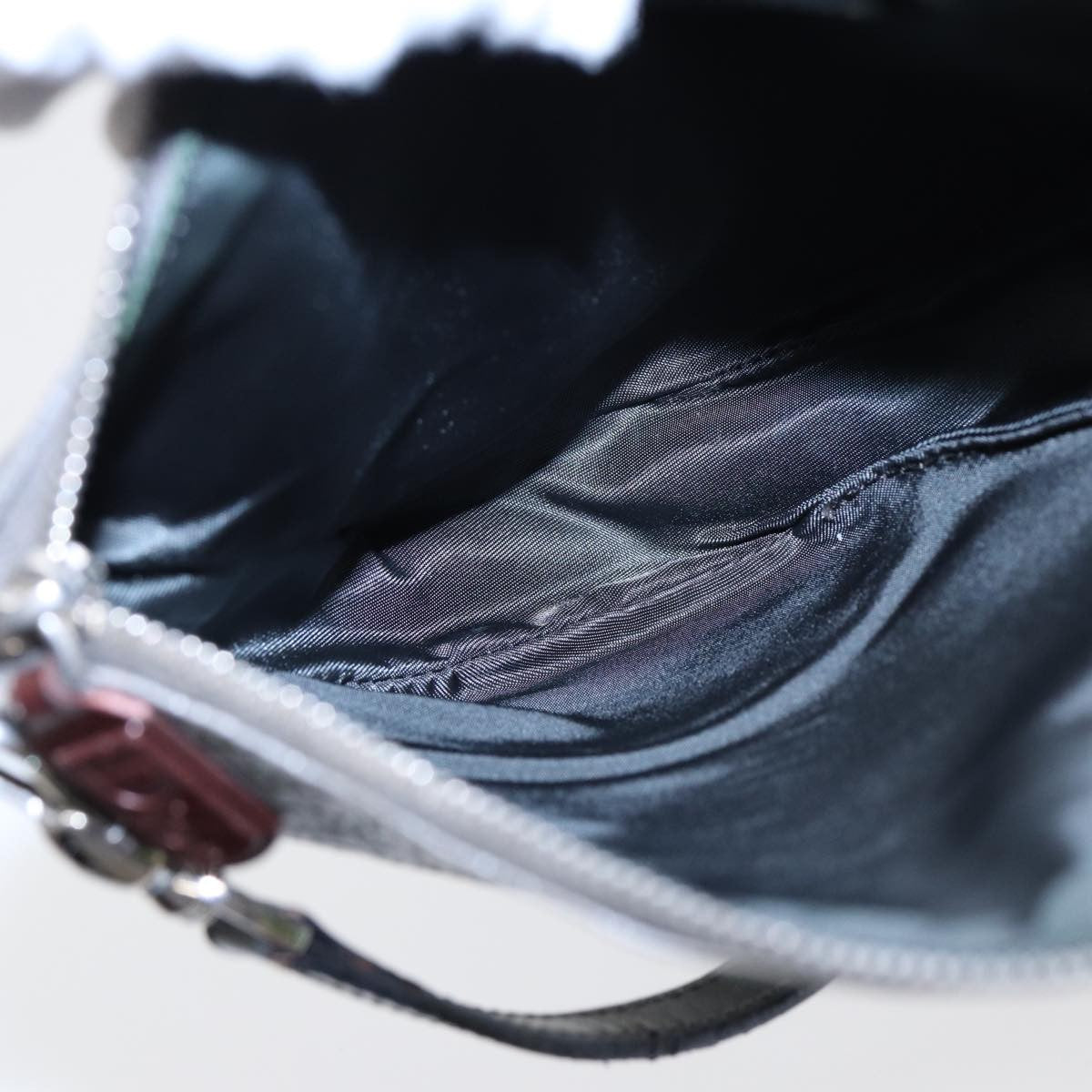 Christian Dior Lady Dior Boston Bag Cannage Canvas, SILVER, CANVAS, Handbag