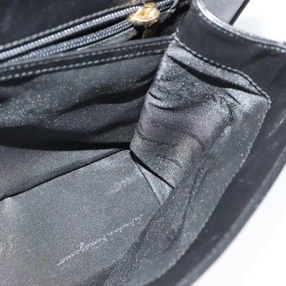 Salvatore Ferragamo Gancini Convertible Top Handle Bag Leather, BLACK, LEATHER, Handbag