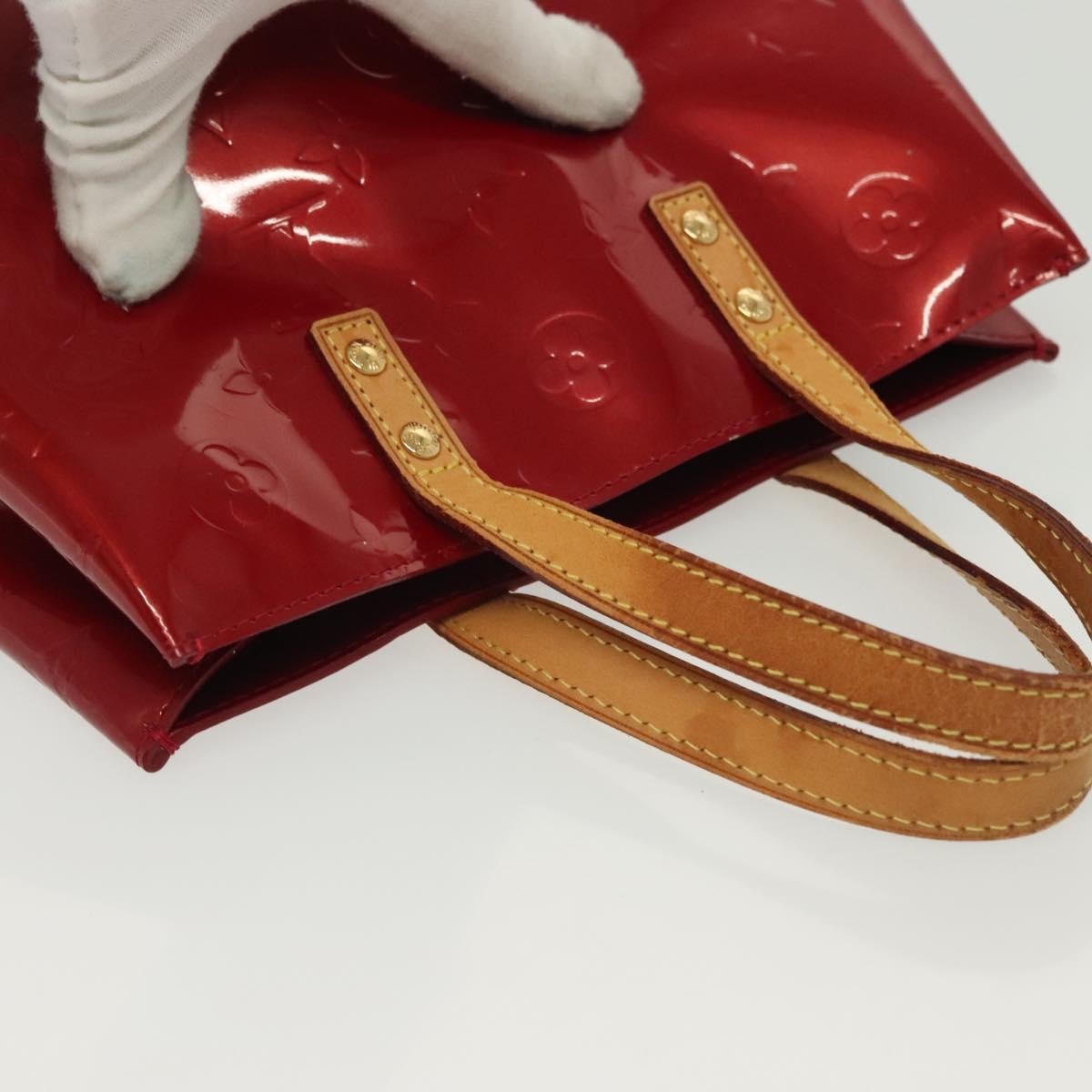 Louis Vuitton Reade Handbag Monogram Vernis, RED, PATENT_LEATHER, Handbag