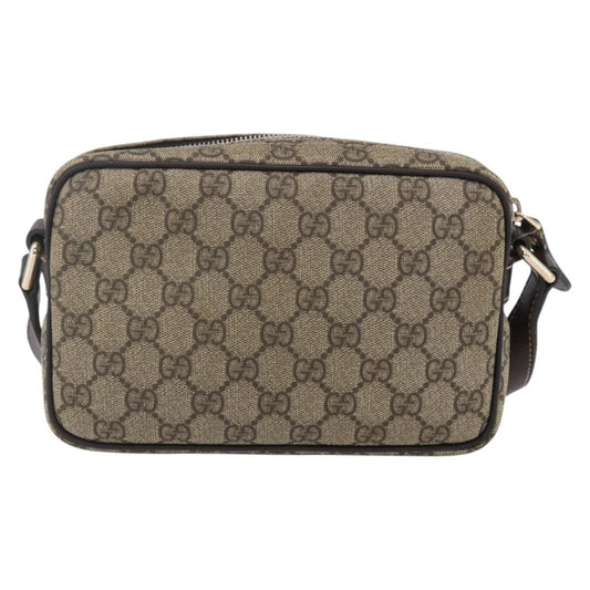Gucci Front Zip Crossbody GG Canvas, BEIGE, CANVAS, Shoulder bag