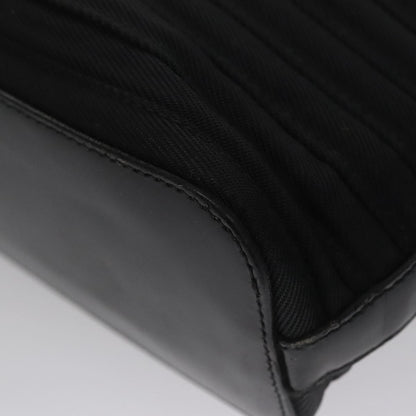 Gucci Vintage Bamboo Handle Tote Nylon, BLACK, NYLON, Tote bag