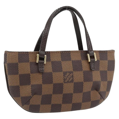 Louis Vuitton Manosque Pochette Damier, Brown, Canvas, Clutch