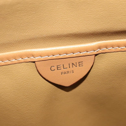 Celine Macadam Shoulder Bag Canvas, BEIGE, CANVAS, Shoulder bag