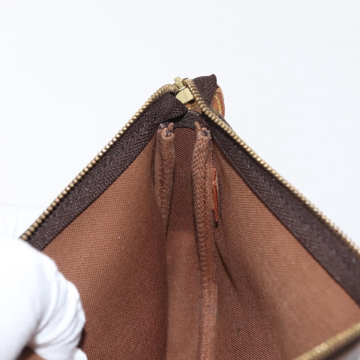 Louis Vuitton Pochette Accessoires NM Monogram Canvas, BROWN, CANVAS, Clutche & pouche