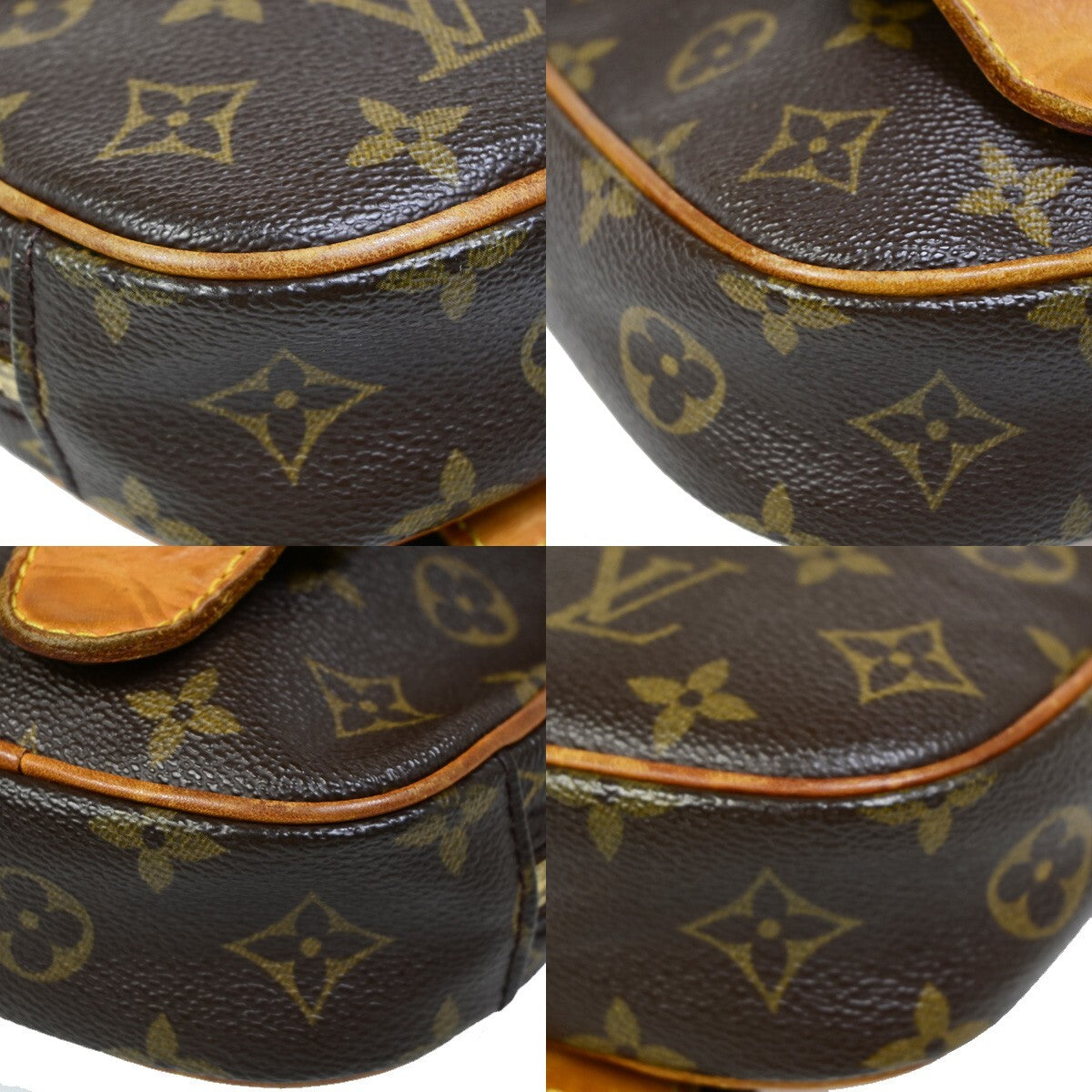 Louis Vuitton Pochette Gange Monogram Canvas, BROWN, CANVAS, Clutche & pouche