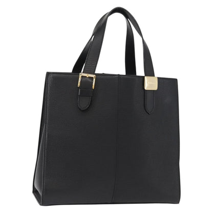 Burberry Vintage Handbag Leather, BLACK, LEATHER, Handbag