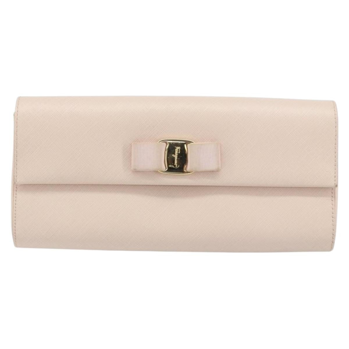 Salvatore Ferragamo Vala Shoulder Bag Leather, PINK, LEATHER, Shoulder bag