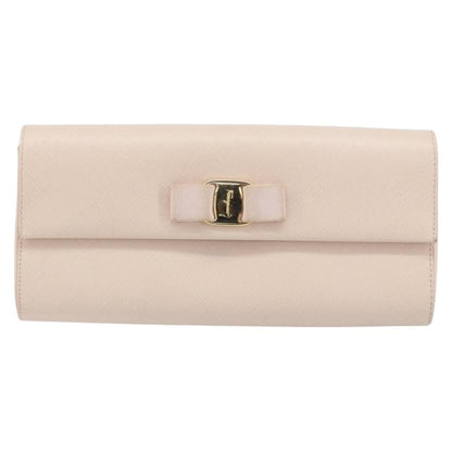 Salvatore Ferragamo Vala Shoulder Bag Leather, PINK, LEATHER, Shoulder bag