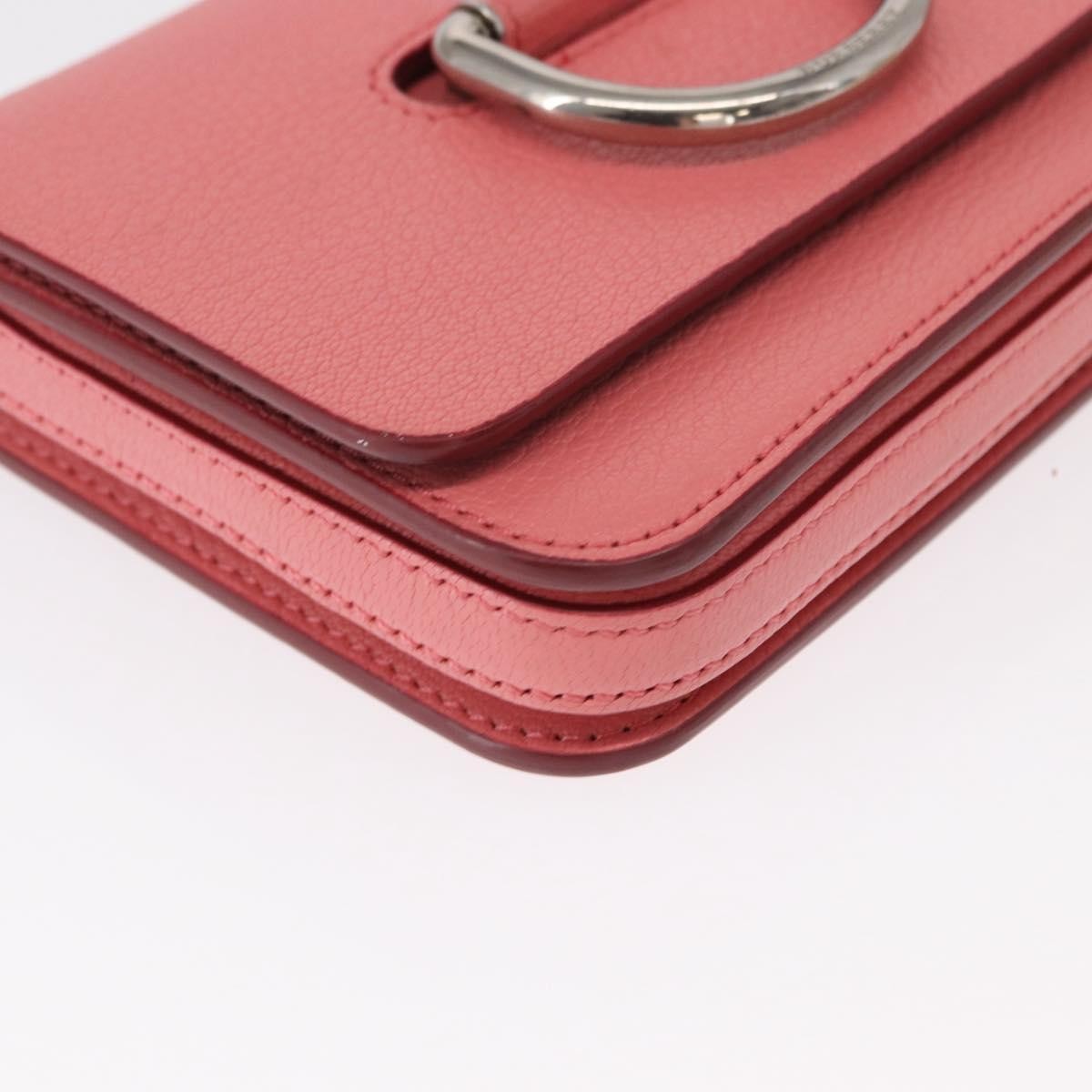 Burberry D-Ring Shoulder Bag Leather, PINK, LEATHER, Shoulder bag