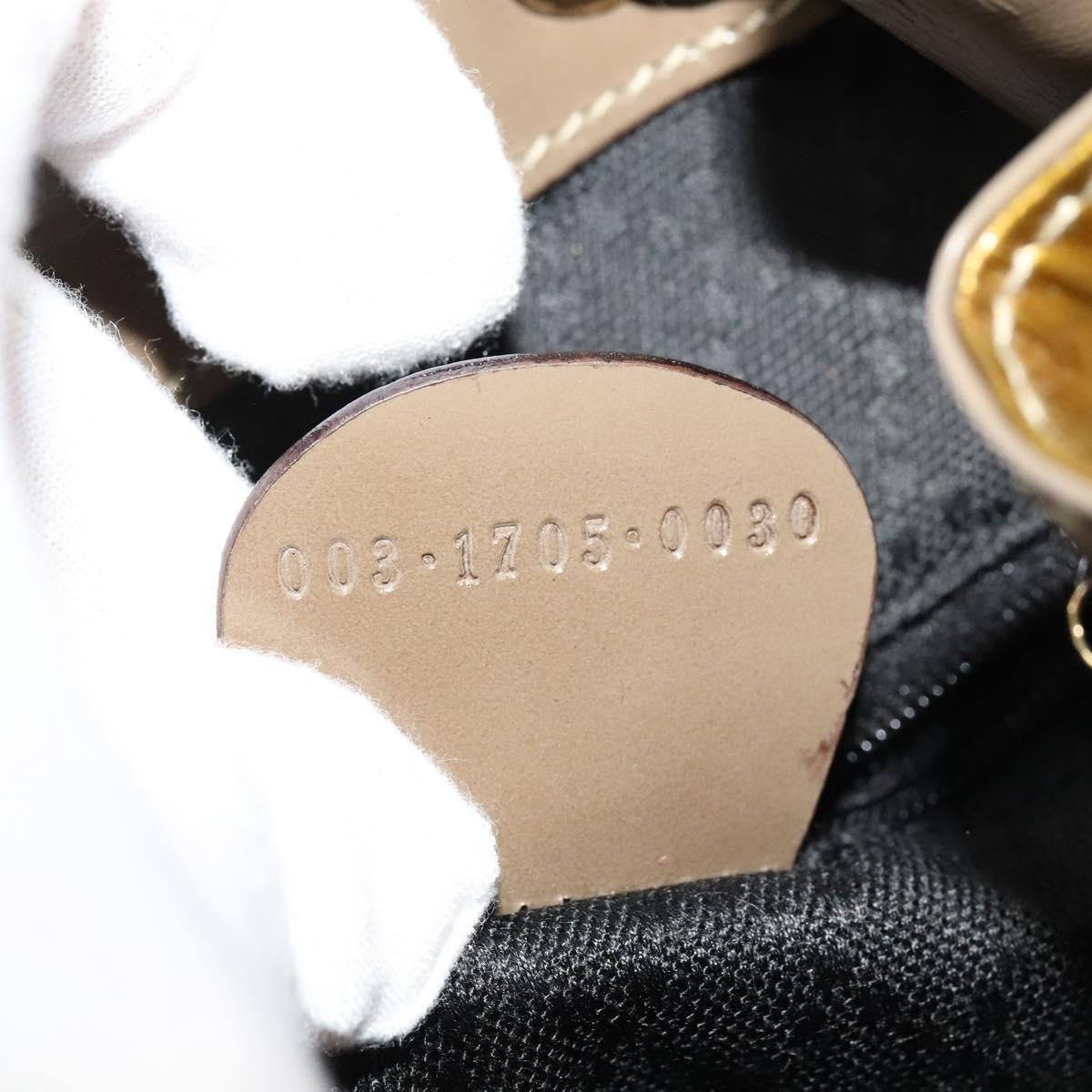 Gucci Vintage Bamboo Backpack Patent, GOLD, PATENT_LEATHER, Backpack