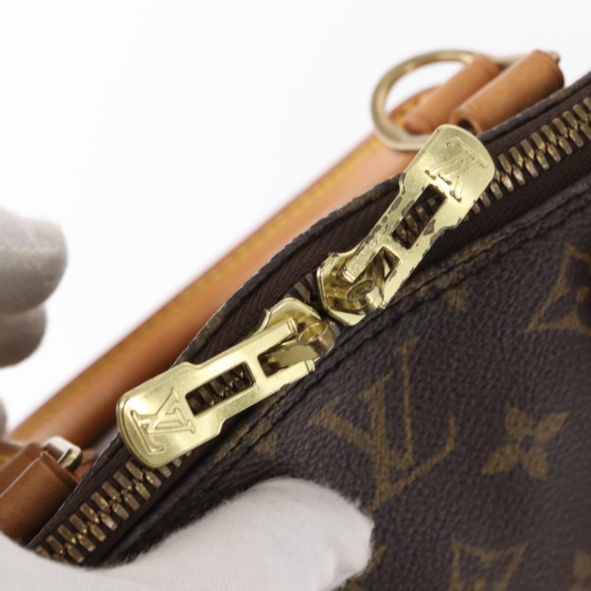 Louis Vuitton Alma Handbag Monogram Canvas, BROWN, CANVAS, Handbag
