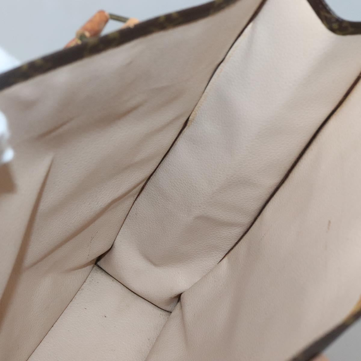 Louis Vuitton Sac Plat Bag Monogram Canvas, BROWN, CANVAS, Handbag