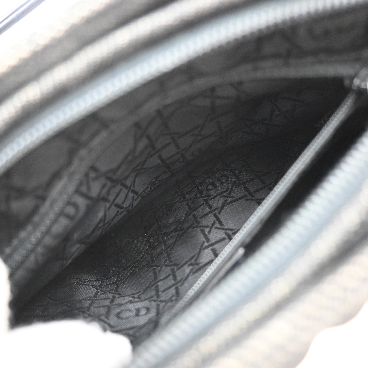 Christian Dior Vintage Lady Dior Bag Cannage Quilt Denim, BLACK, DENIM_JEANS, Handbag