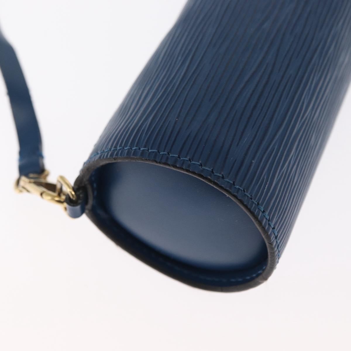 Louis Vuitton Soufflot Pochette Epi Leather, BLUE, LEATHER, Clutche & pouche