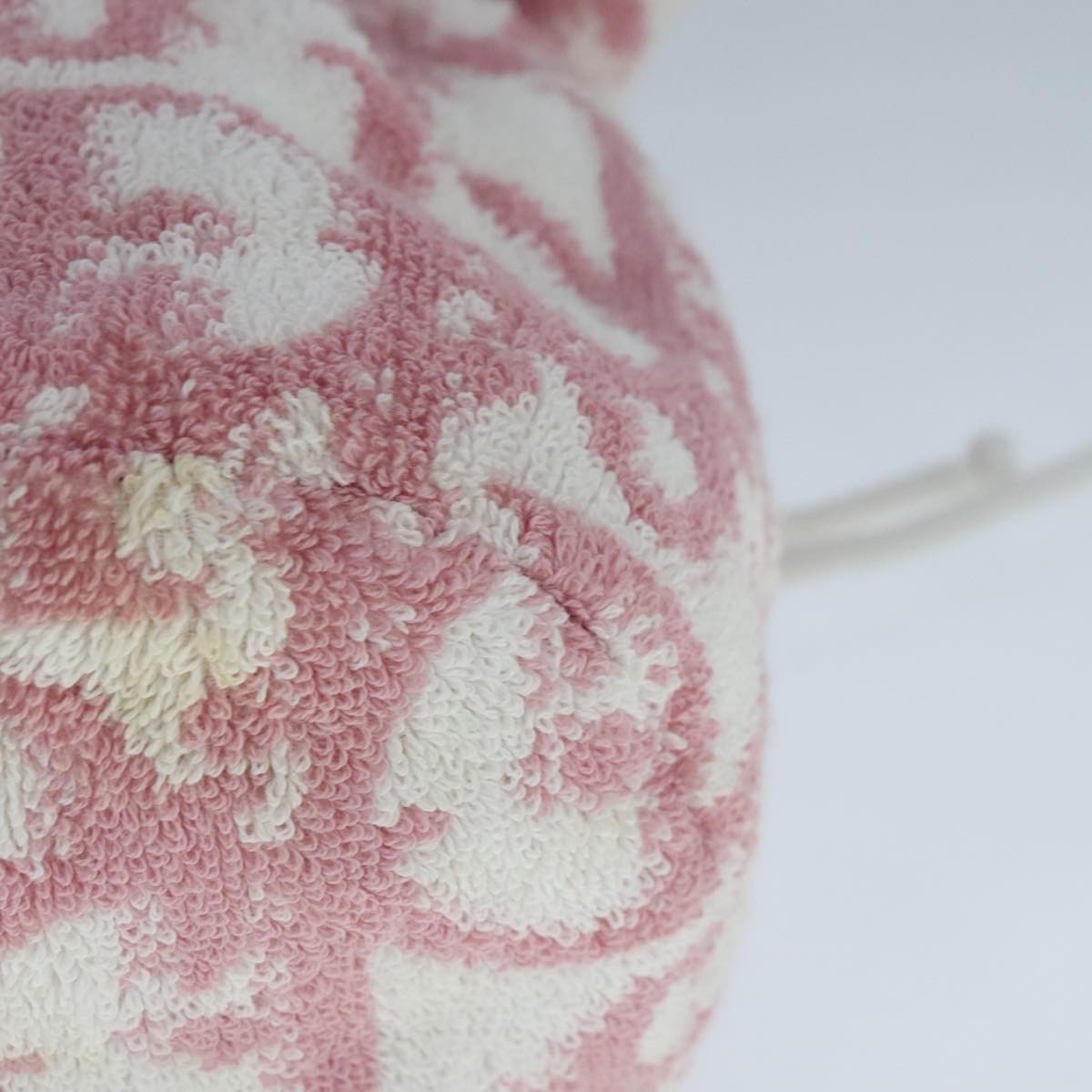 Christian Dior Vintage Trotter Pouch Pile, PINK, COTTON, Clutche & pouche