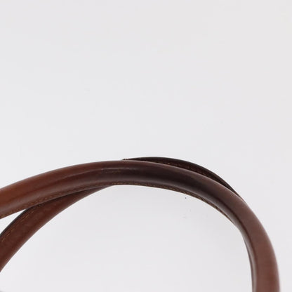 Celine Macadam Handbag Macadam with leather, BROWN, CANVAS, Handbag