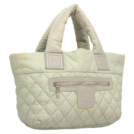 Chanel Coco Cocoon Reversible Tote Quilted Nylon, GRAY, NYLON, Tote bag