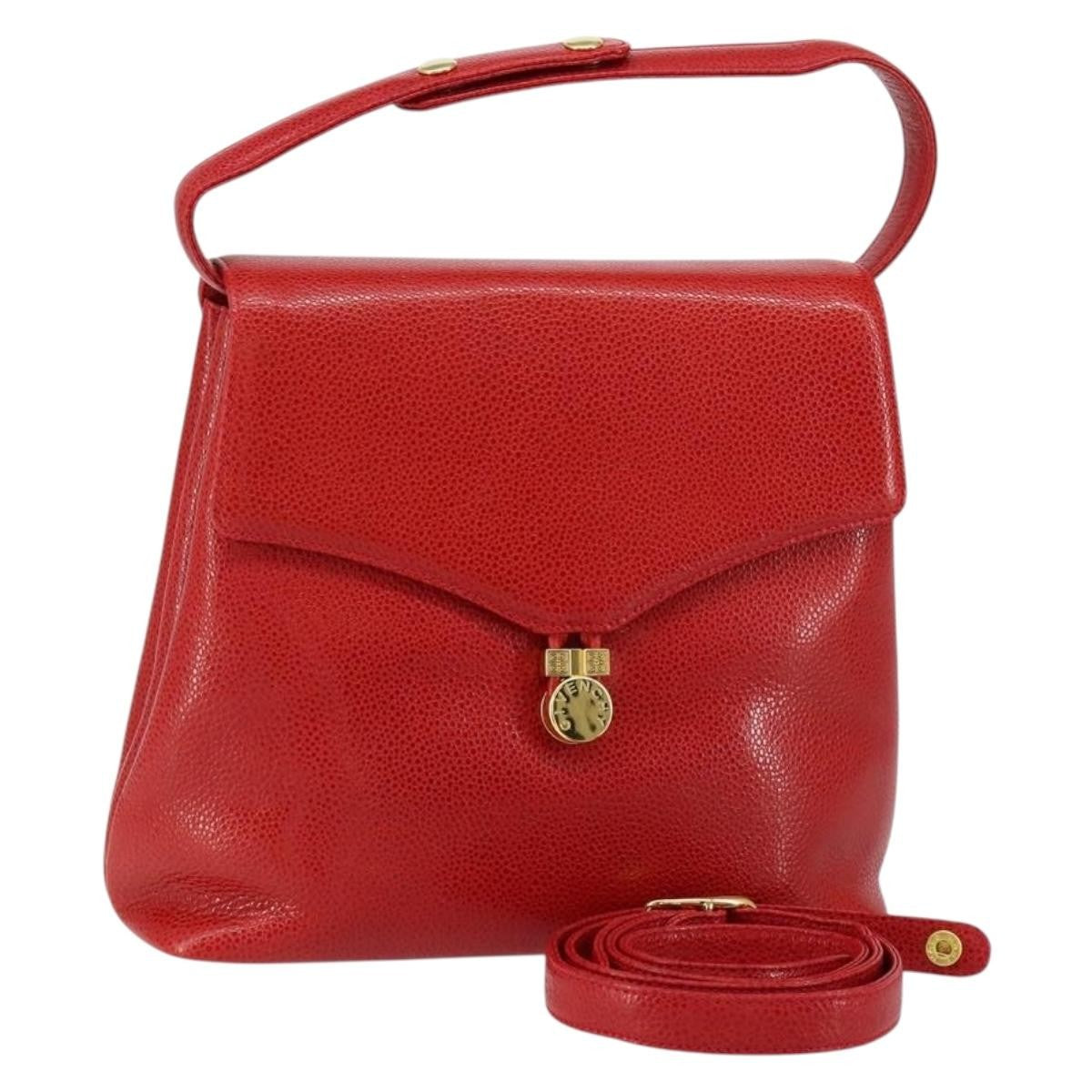 Givenchy Shoulder Bag Leather, RED, LEATHER, Shoulder bag