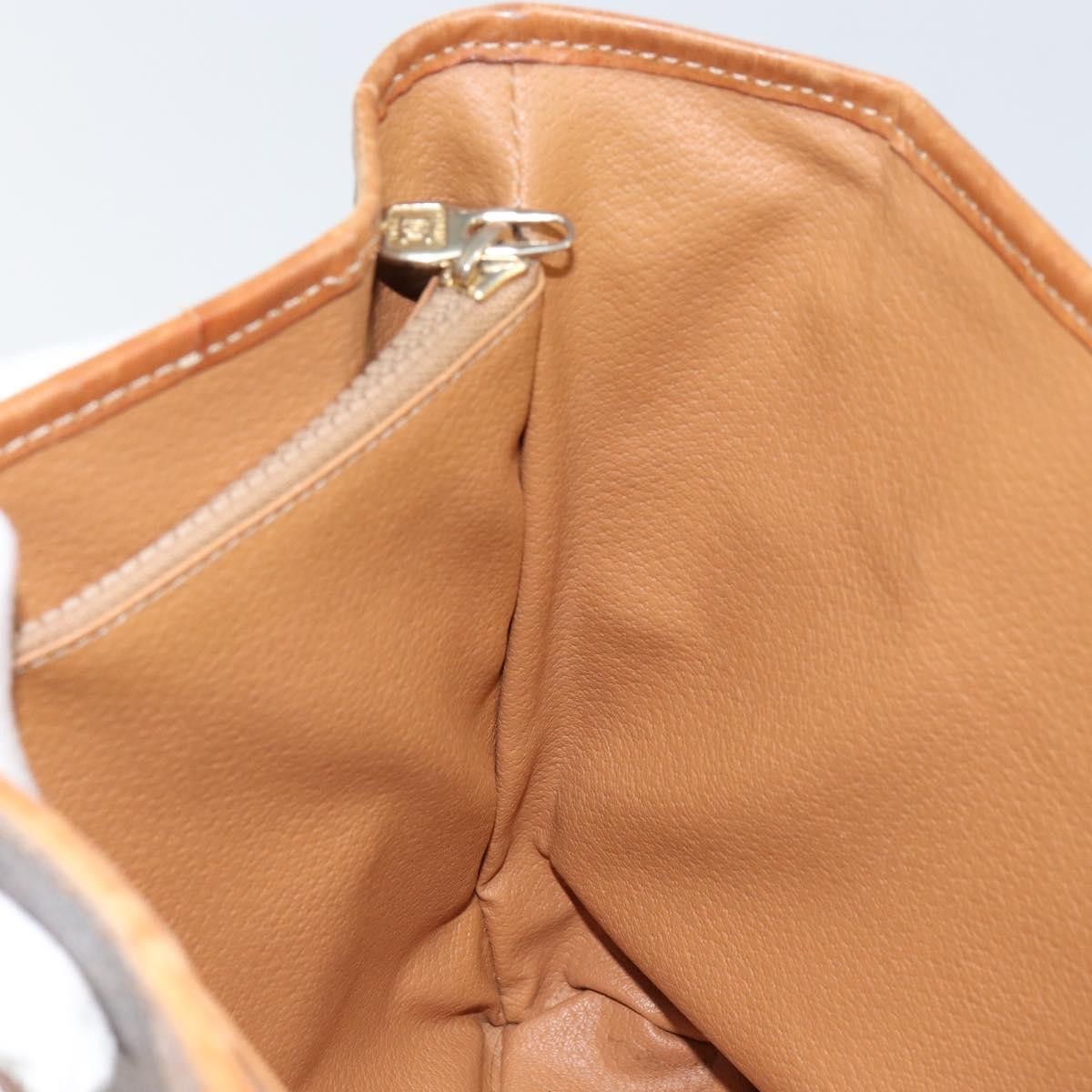 Celine Vintage Macadam Tote bag Canvas, BROWN, PVC, Tote bag